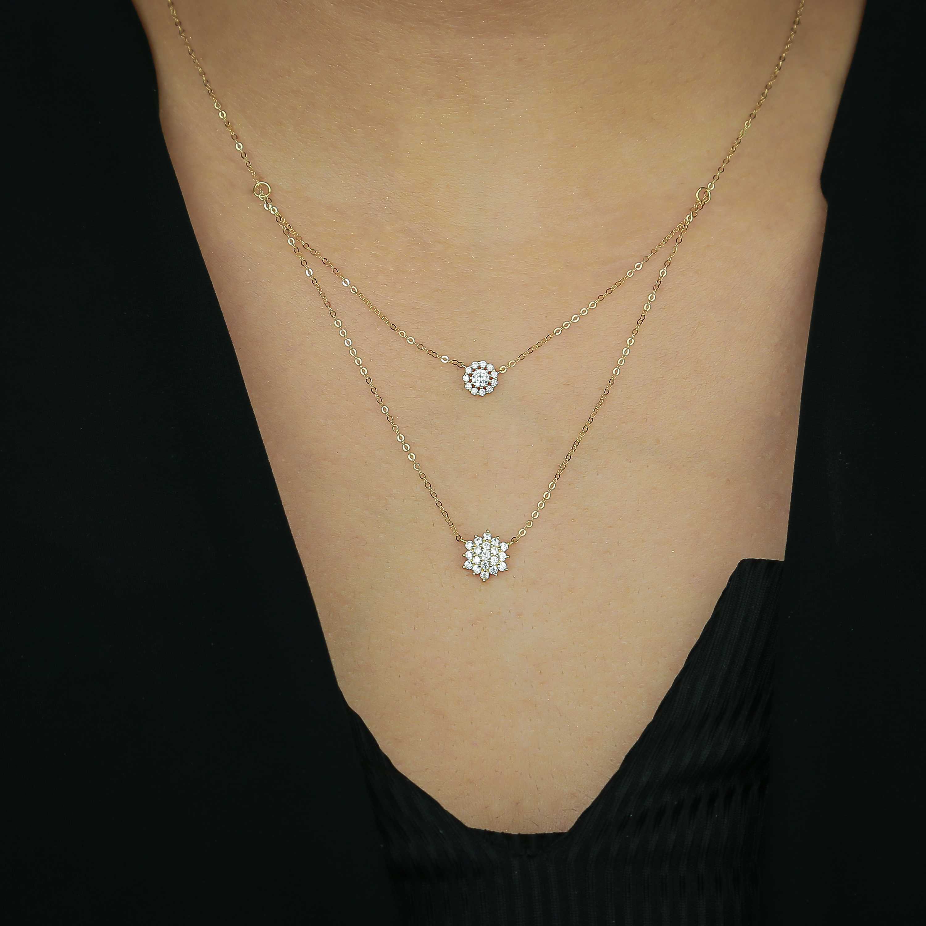 18 karat gold choker, made in Turkey - (H-0461)